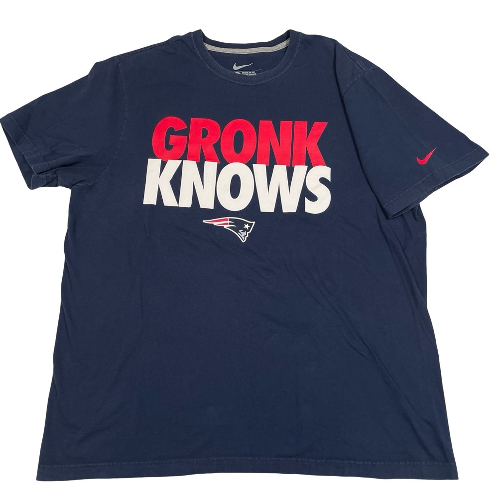 NFL Nike GRONK KNOWS Size XXL Navy Blue Tee